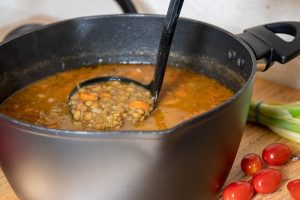 green lentils soup