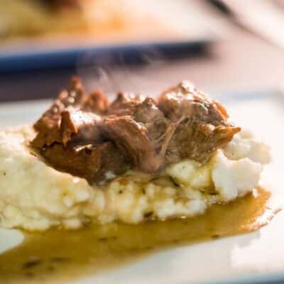 Mashed potatoes with beef