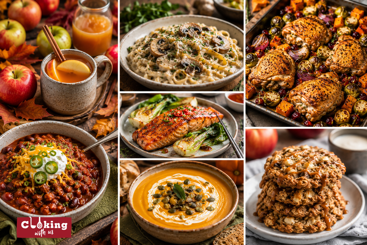 Autumn comfort food trends with mushrooms and one-pan dinners